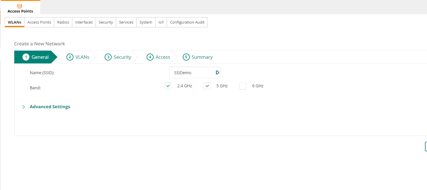 Aruba Central - Create New SSID